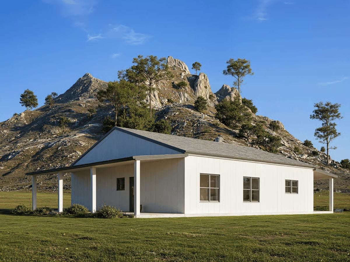 Rocky Backdrop, Zero Pretense: Pure Farmhouse Done Right
