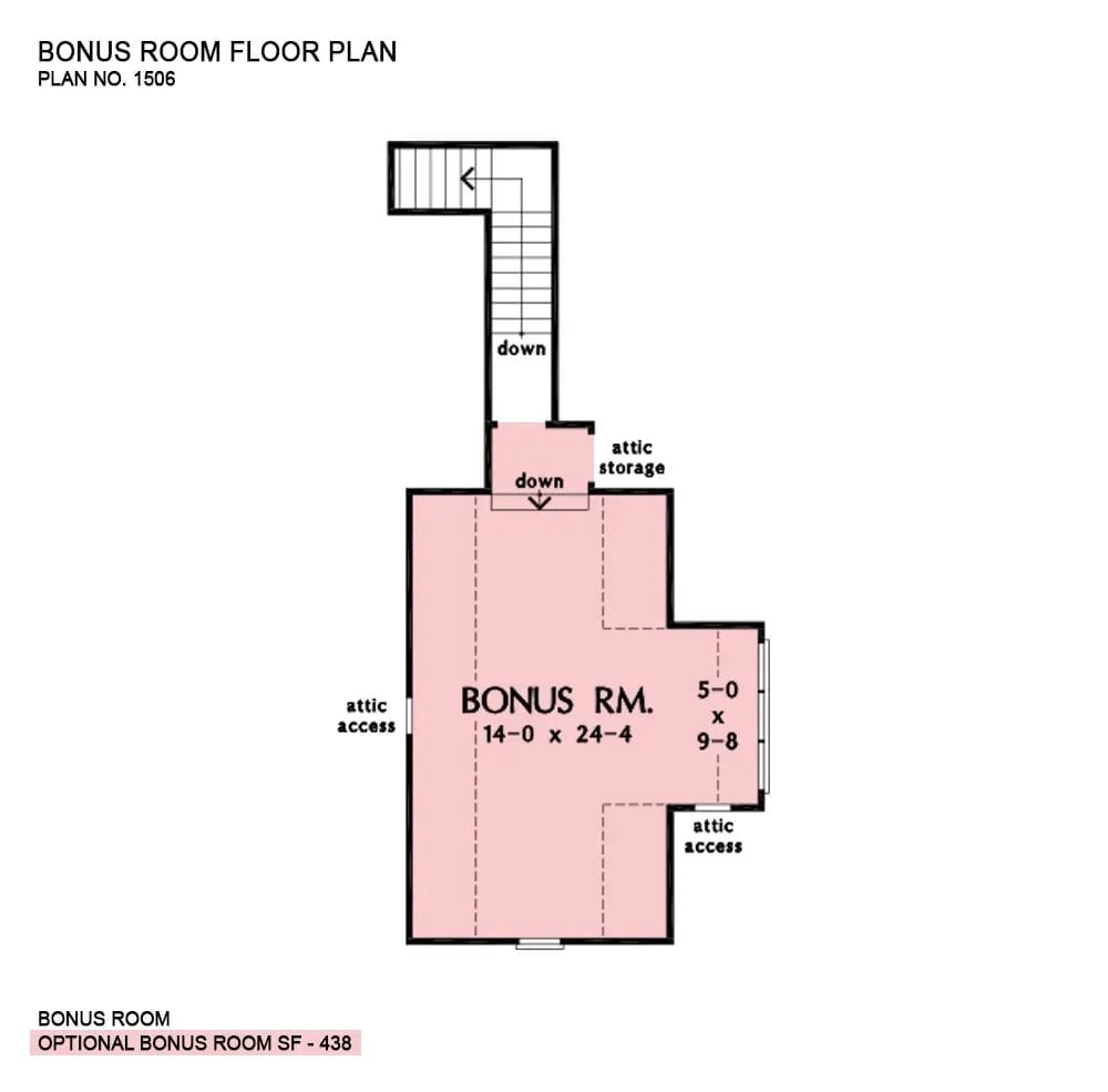 Floor Plan - Bonus Room