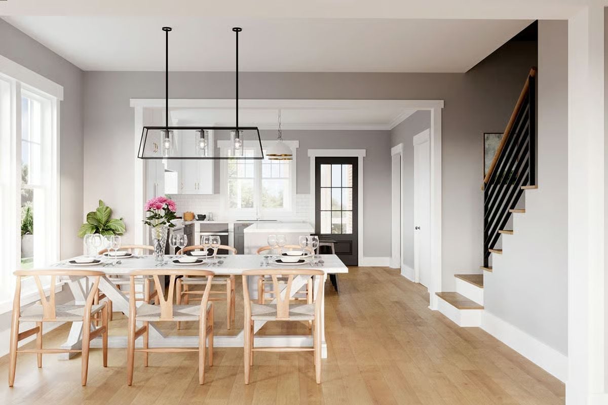 Wishbone Chairs and Marble Table Set the Tone Before Dinner's Even Served