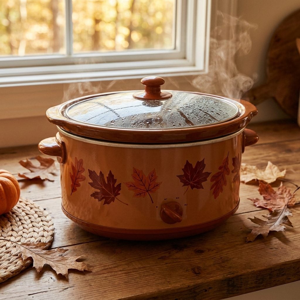The Autumn-Leaf Crock-Pot That Started Cooking Before Anyone Was Awake