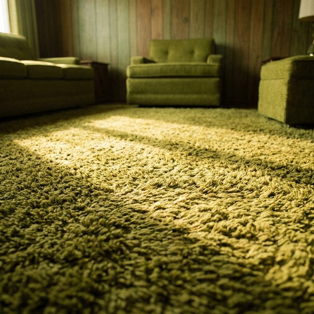 The Avocado Green Shag That Somehow Matched Everything in the Room