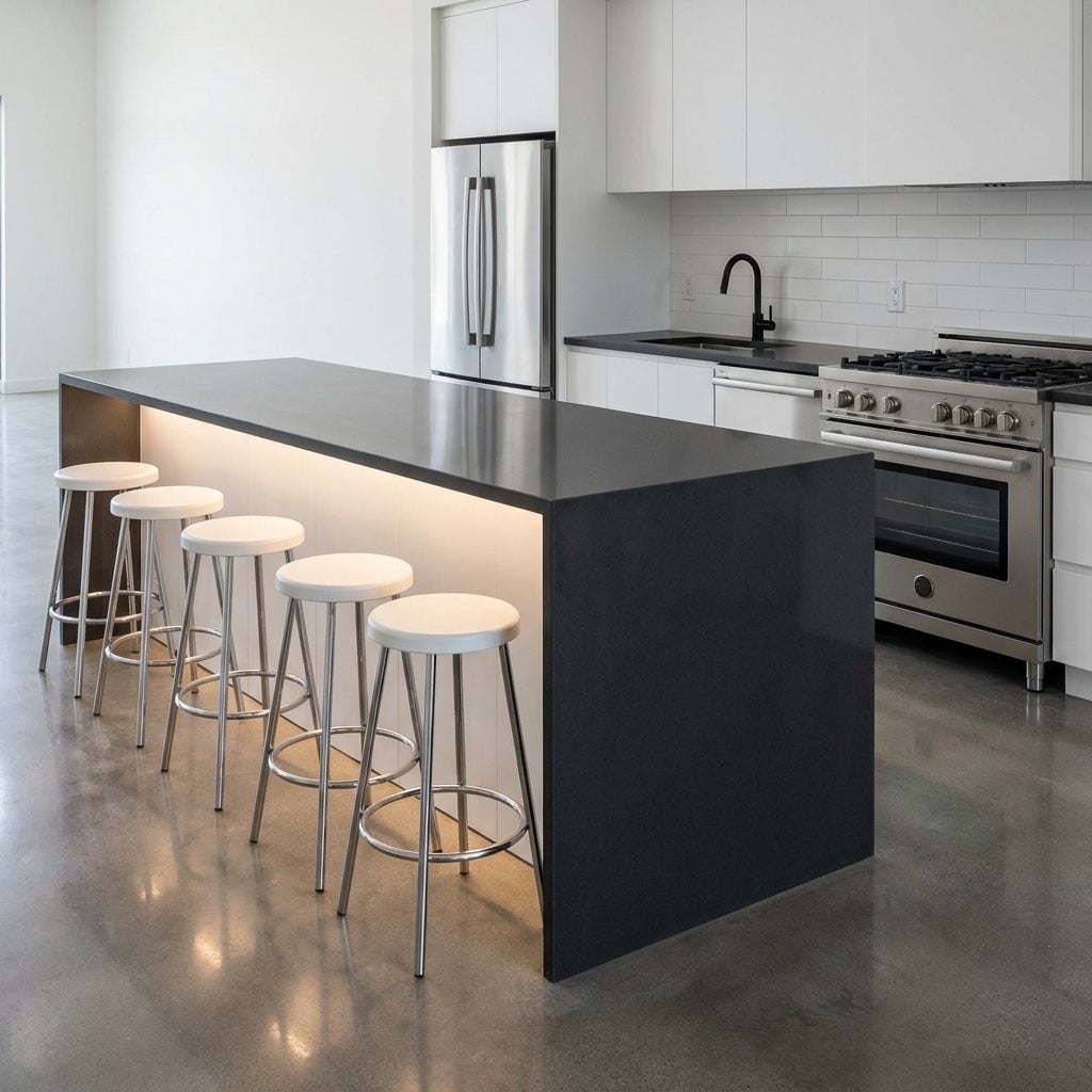 Backless Stools Let You Cheat the Spacing Rule, Here's How Much