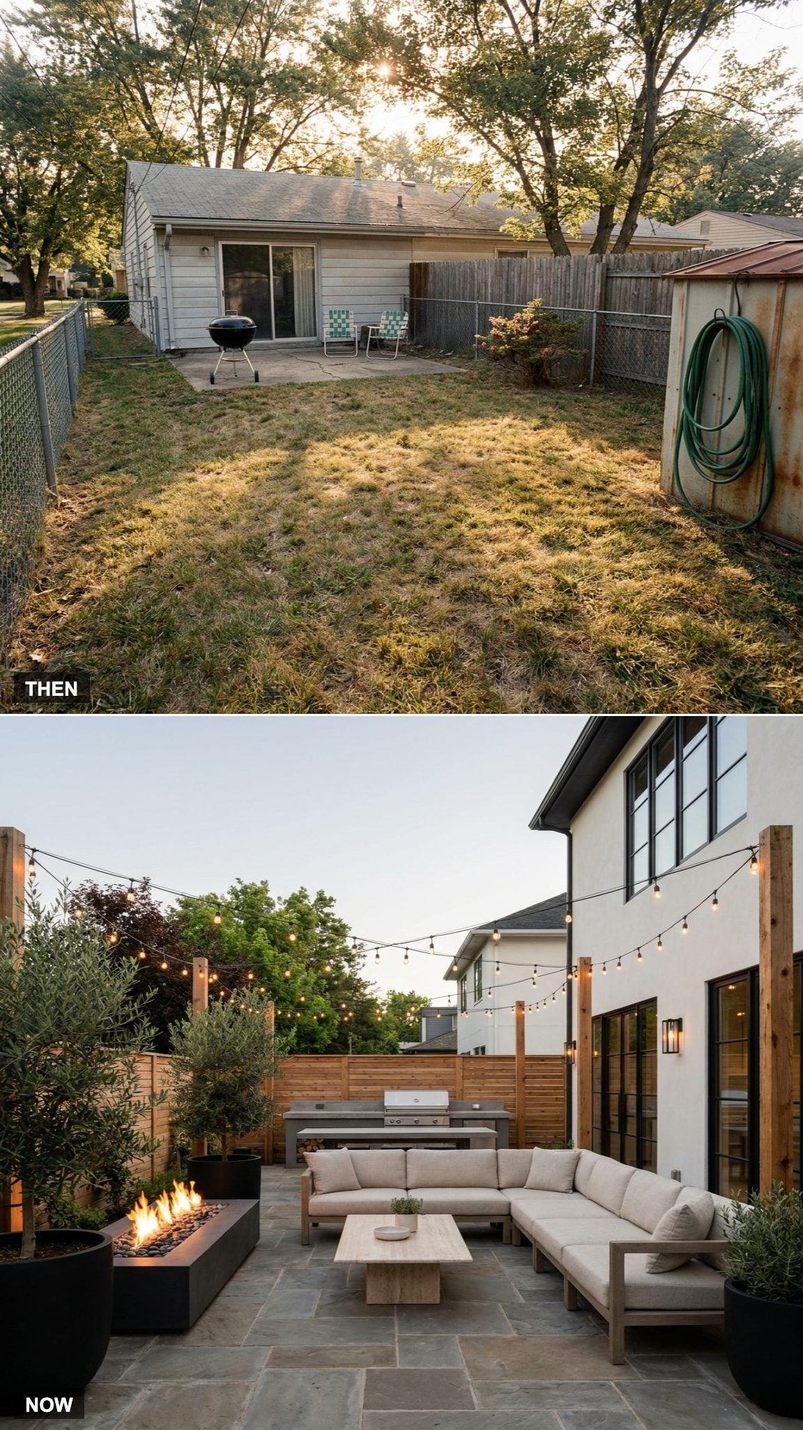 25. The Space Behind the House Became the Favorite Room Without a Roof