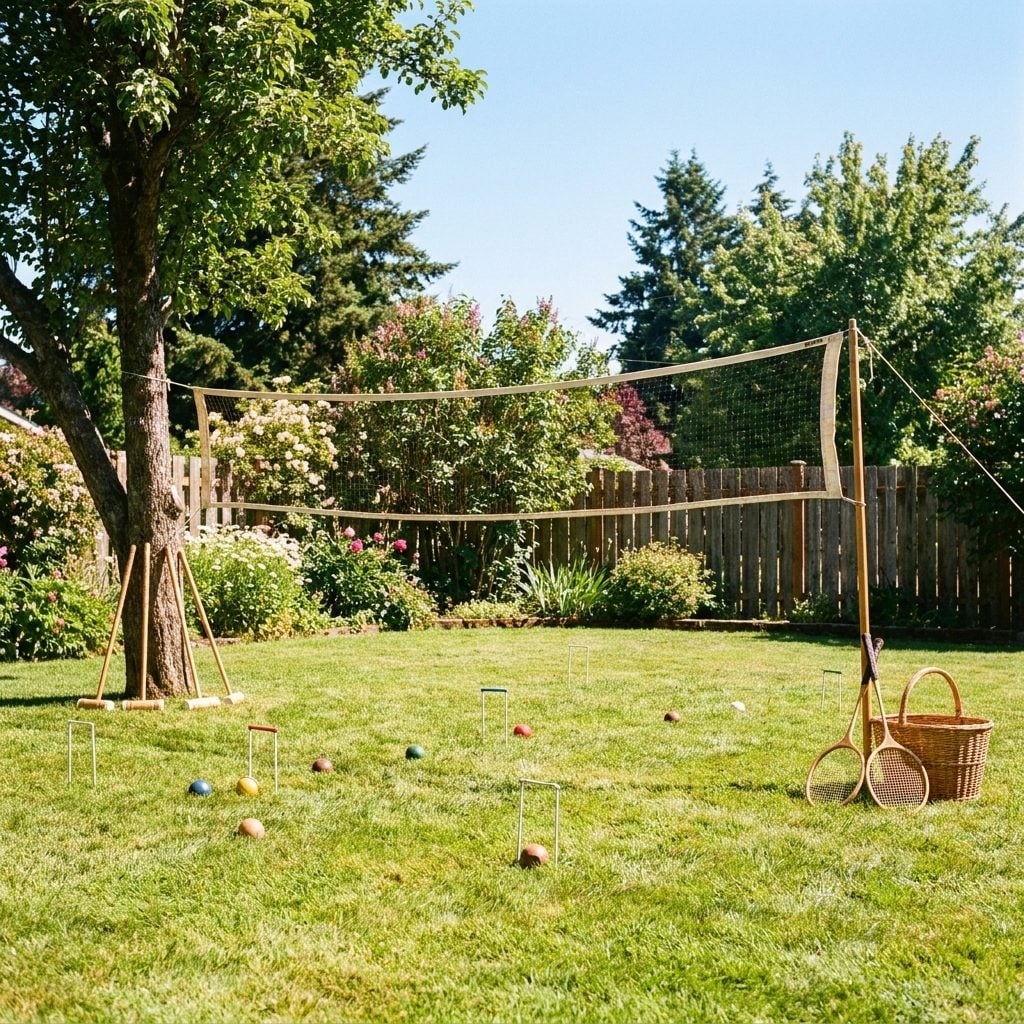 Badminton and Croquet Set Combo: About $22 in 1977