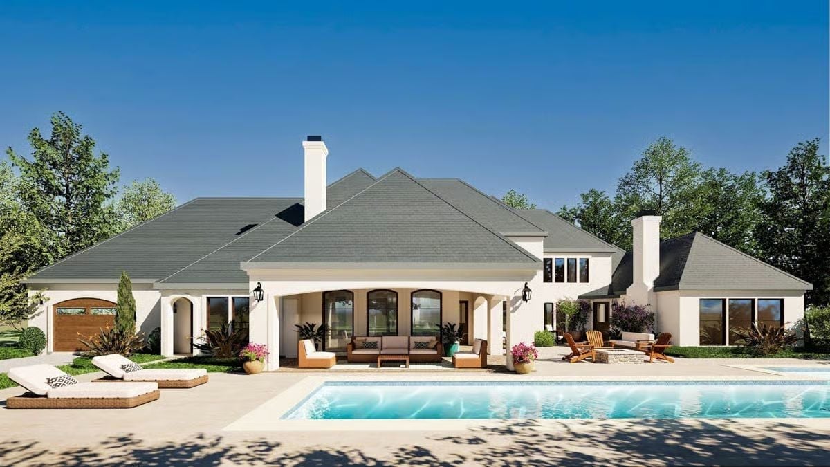 Poolside Living Where the Covered Patio Does the Heavy Lifting