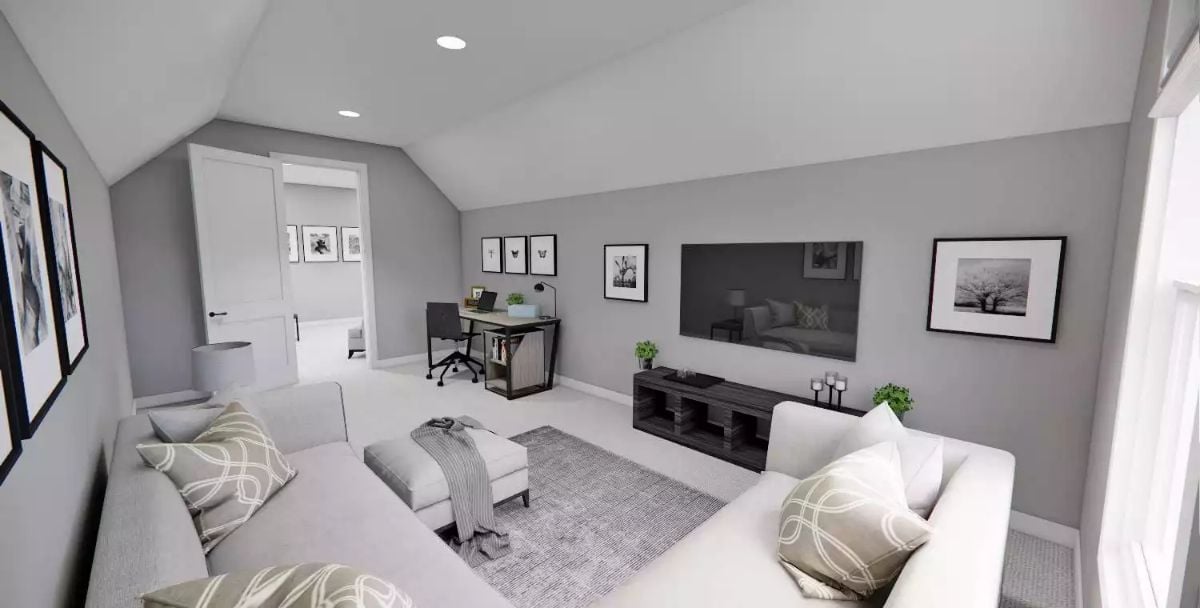 Bonus Room With a Desk in the Corner and No Excuses to Leave