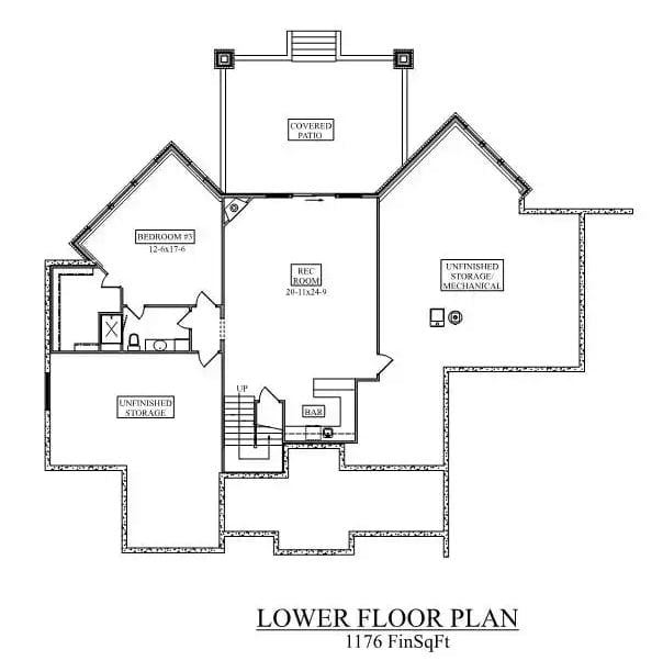 Floor Plan 2 - Bicton Close 3-Bedroom Craftsman with Vaulted Great Room Designed for Homeowners with a Deep Love for Wood, Stone, and Quiet Afternoons