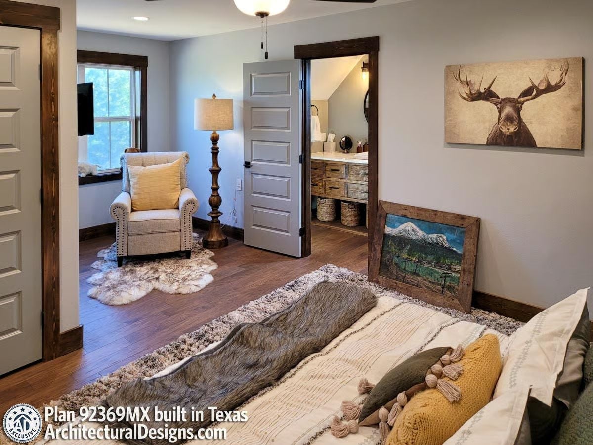 Moose Art and a Sheepskin Rug Do More Design Work Than You'd Expect