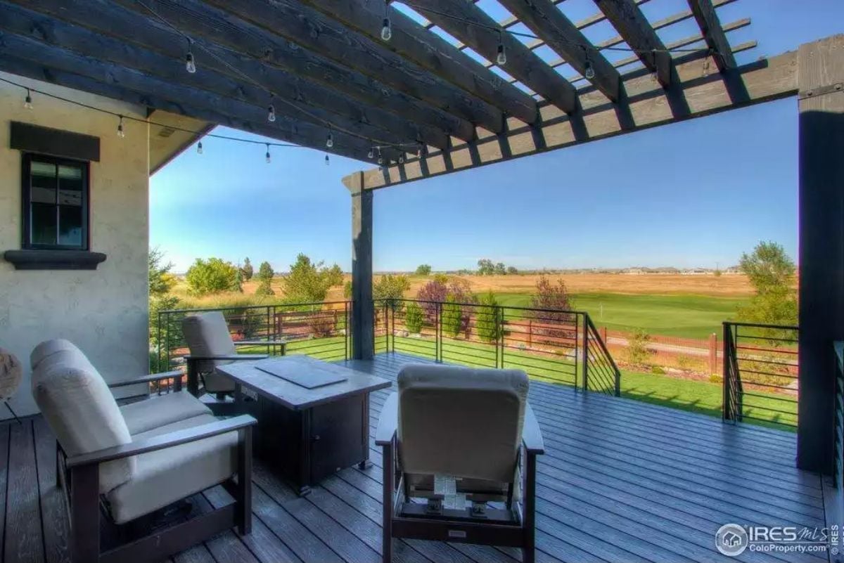 String Lights, a Fire Table, and Golf Course Views That Don't Ask Permission