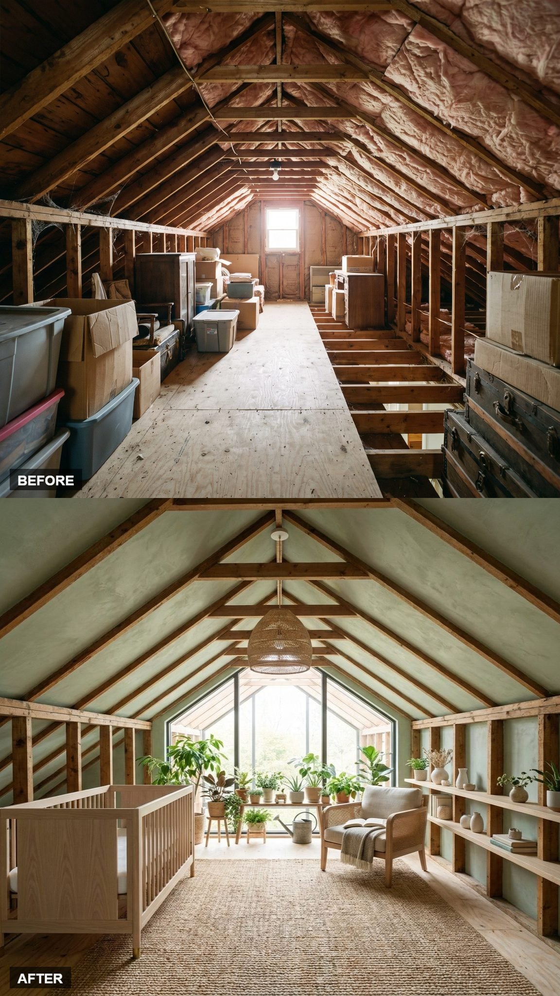Botanical Nursery with a Floor-to-Ceiling Glass Atrium Window