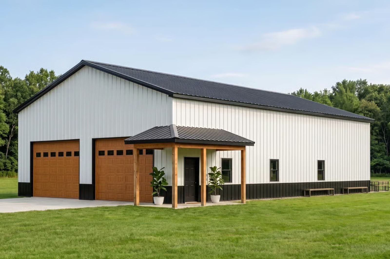 Brackenfield 1-Bedroom Barndominium with Workshop Designed for Couples Who Married Their Best Friend and Their Best Friend's Hobbies (Floor Plan)