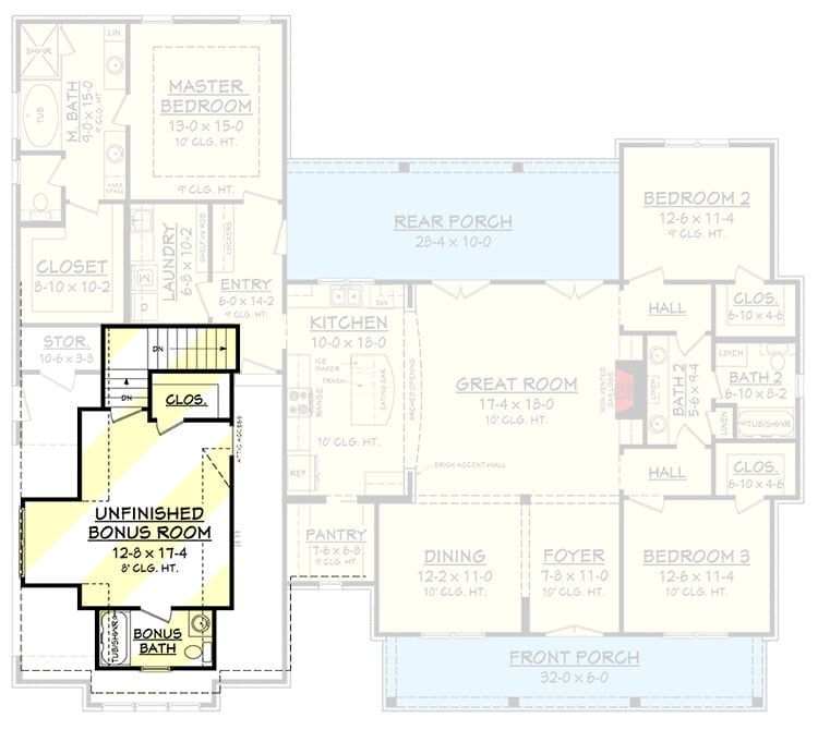 Floor Plan - Bonus Room