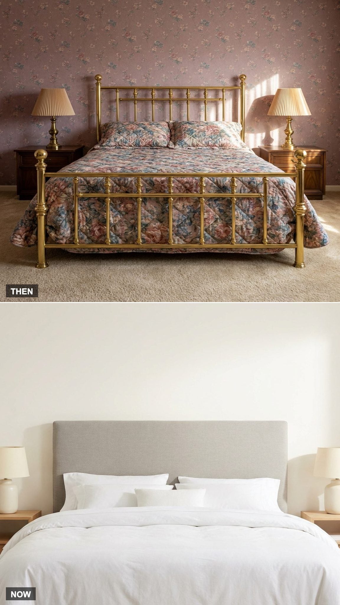 Brass Bed Frames vs. Minimalist Headboards