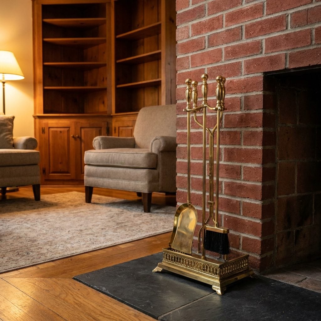 Brass Fireplace Tools You Moved to Vacuum Around and Never Actually Used for Fires