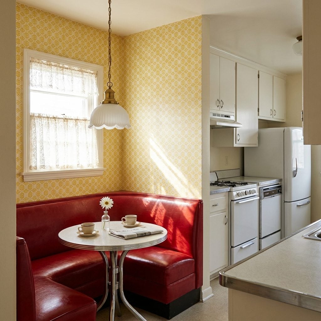 The Breakfast Nook Wedged Into Four Square Feet