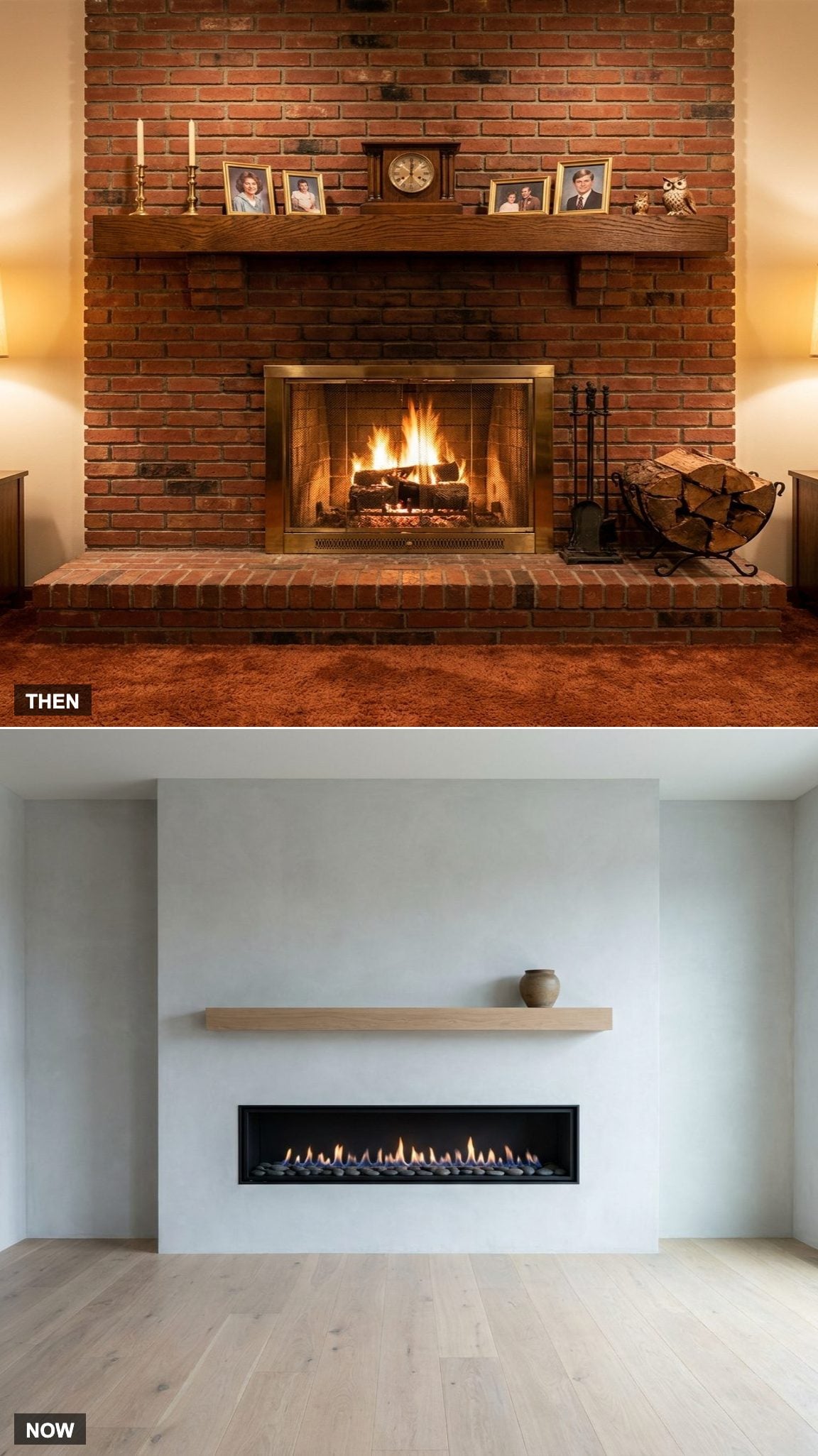 Brick Fireplaces Were the Heart of the Home