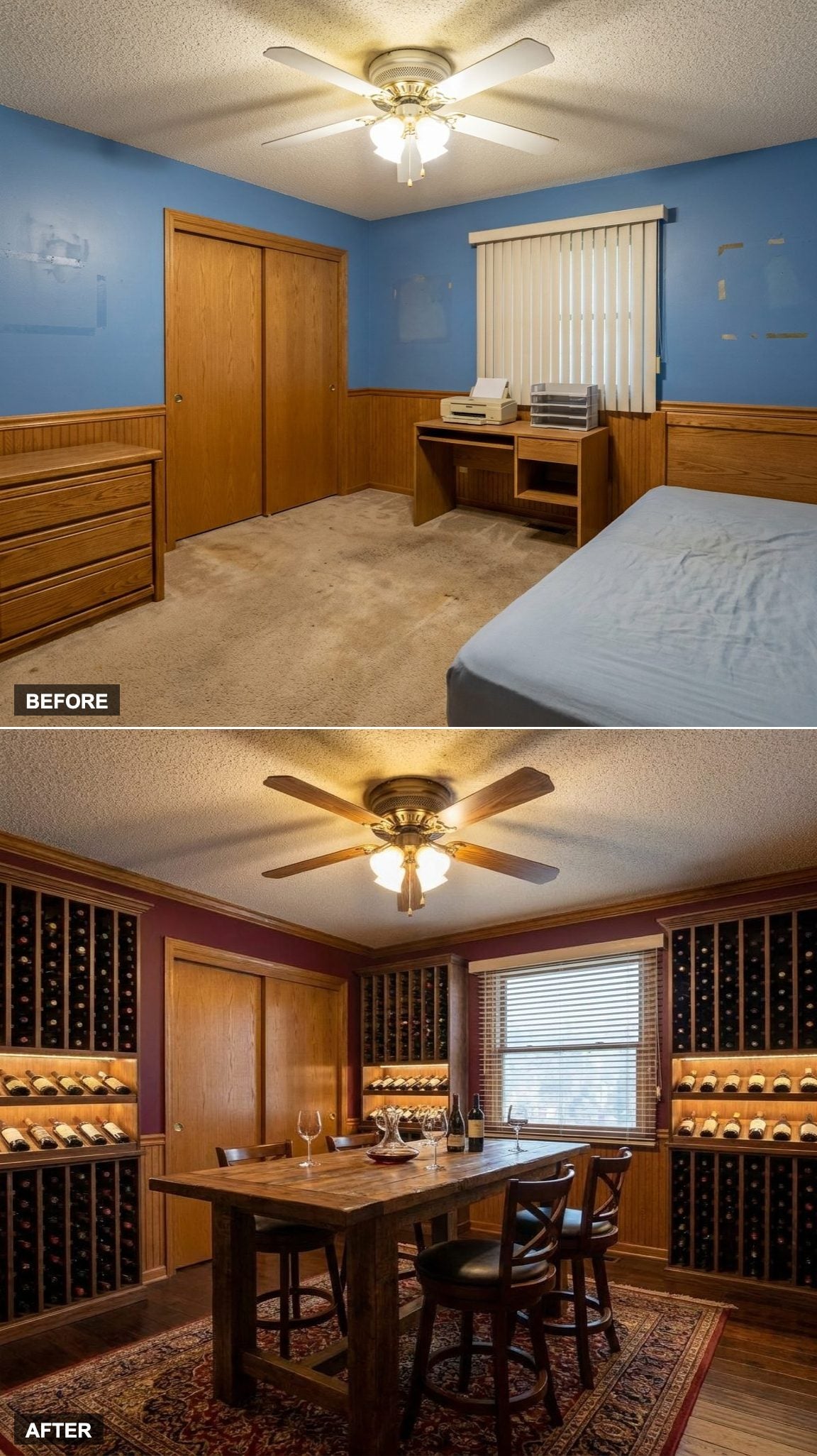 Built-In Wine Racks, a Tasting Table, and Moody Lighting That Makes Every Bottle Look Important