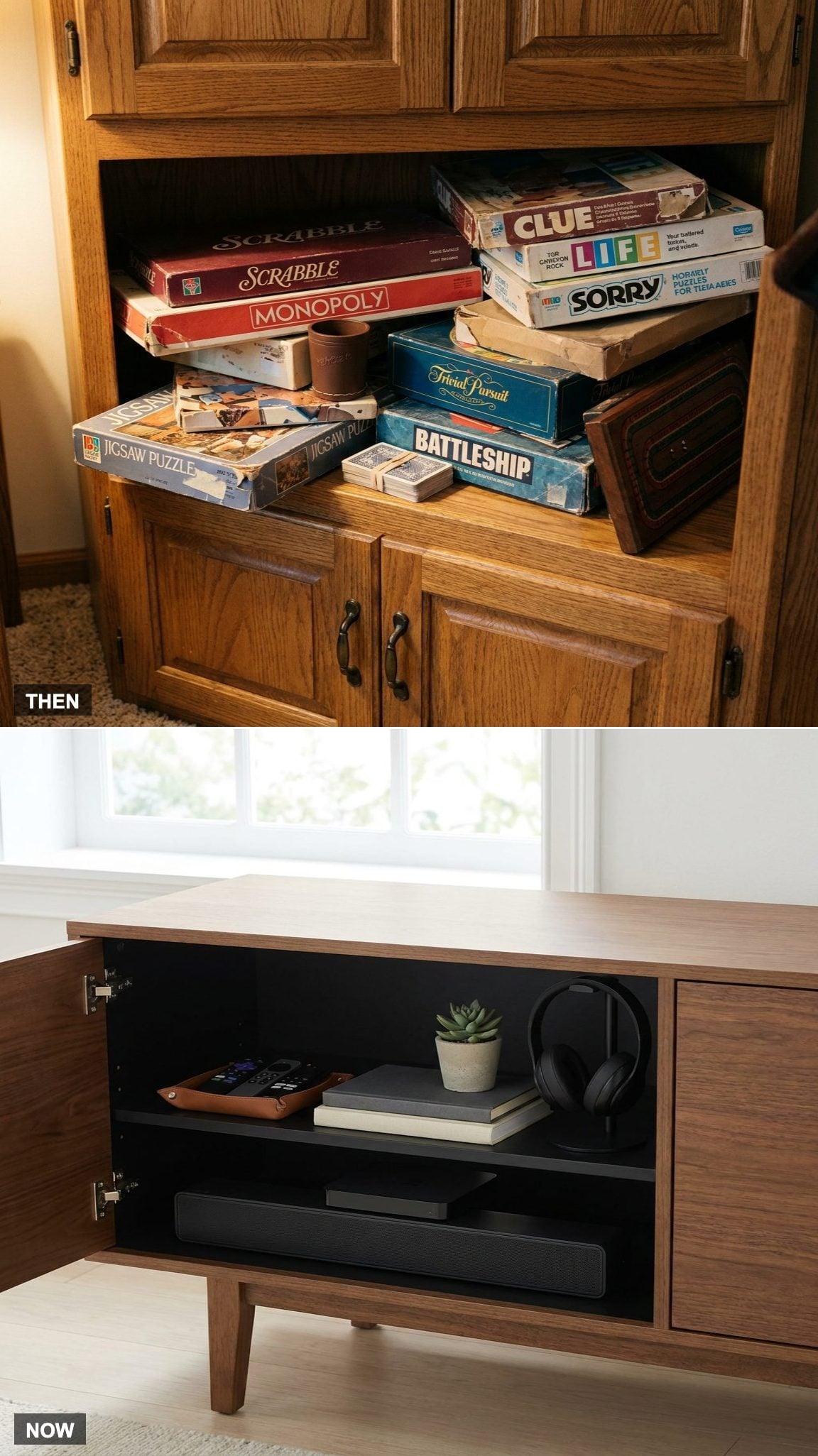 The Cabinet Stuffed with Board Games