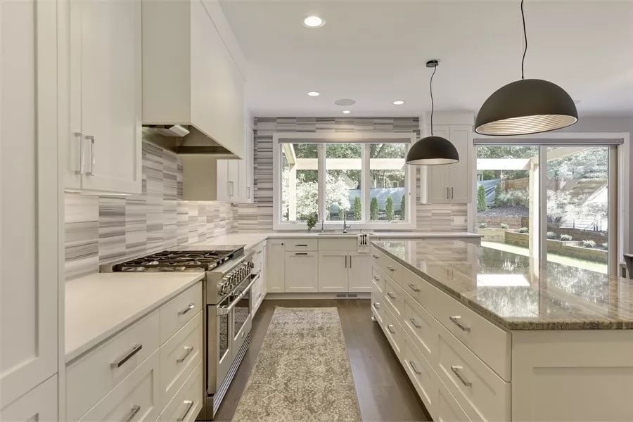 Marble Island, Pro Range, and a Backsplash That Pulls It Together