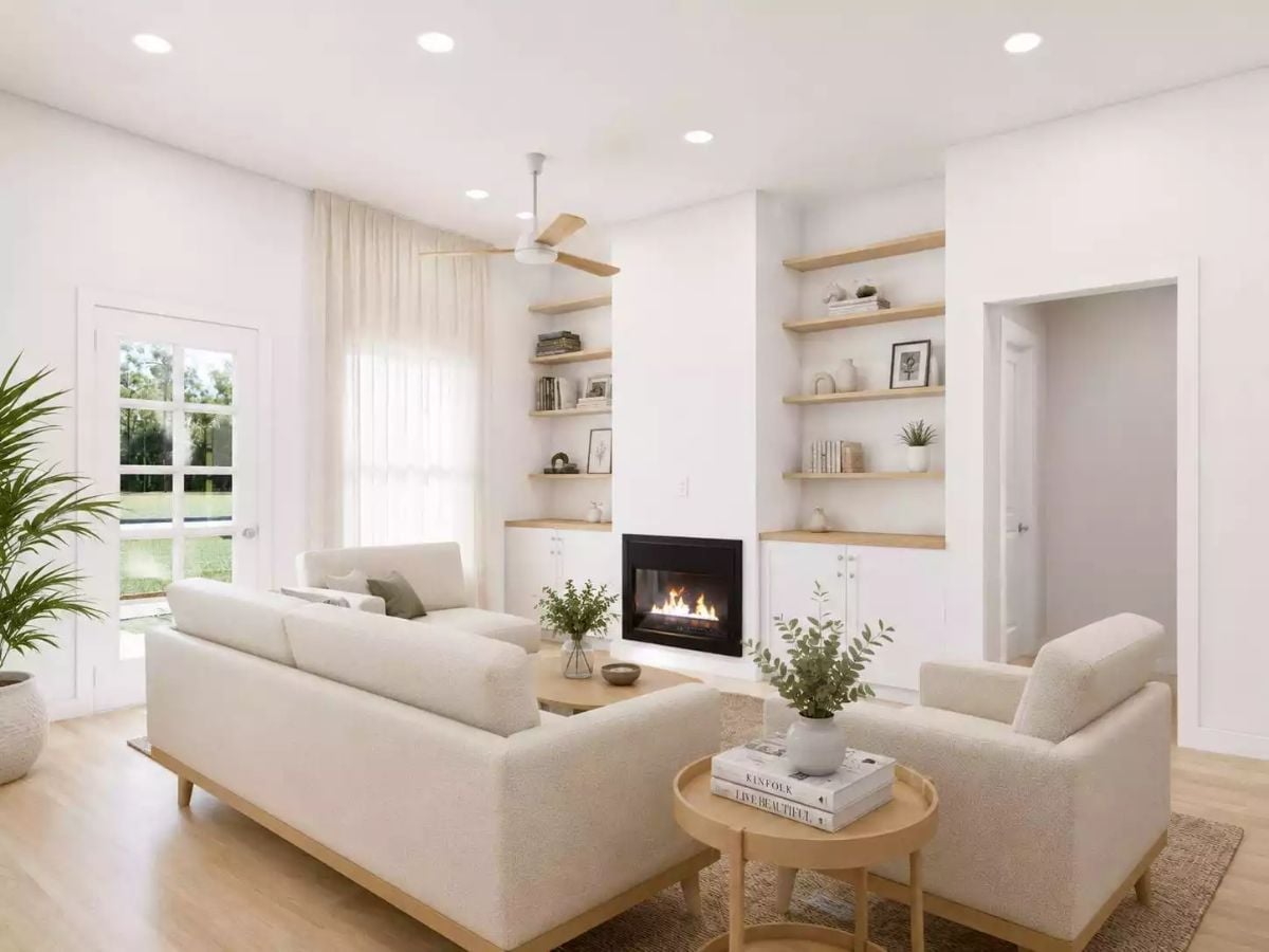Built-Ins Flanking a Fireplace Earn Their Square Footage Every Single Day