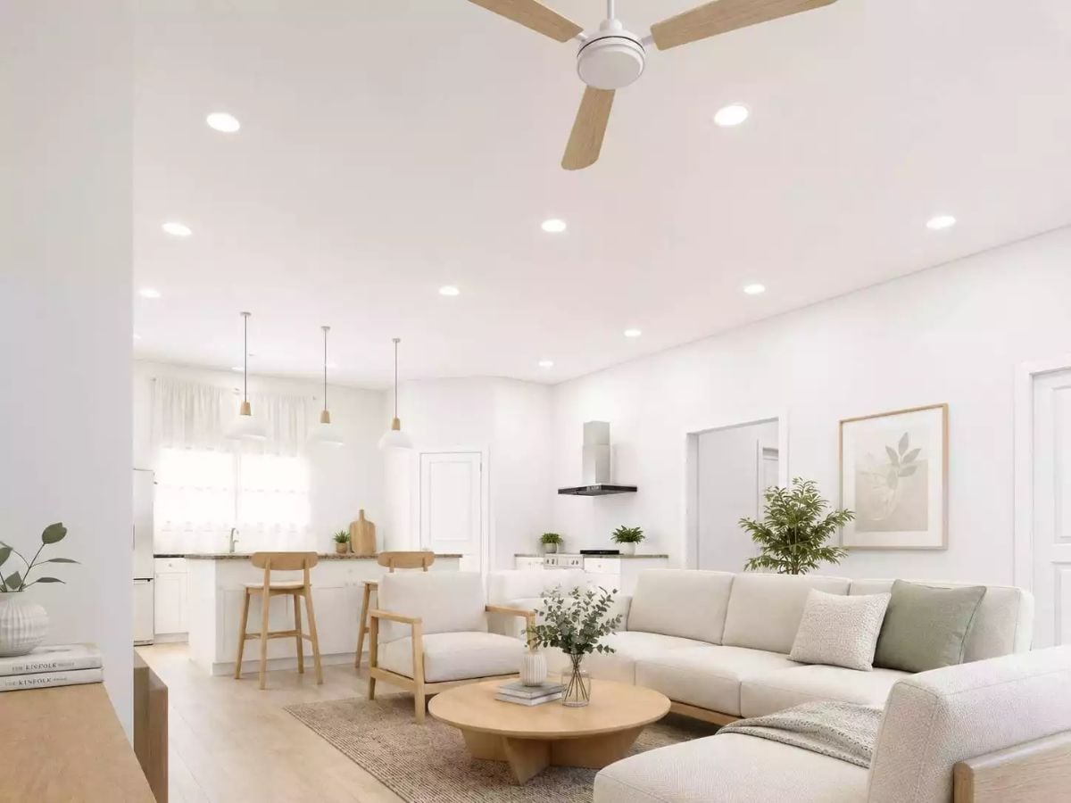 Recessed Lighting Does the Heavy Lifting So Nothing Else Has To