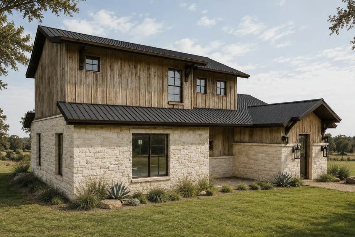 Limestone Base, Reclaimed Wood Top — Cedar Ridge Nails the Texas Hill Country Look