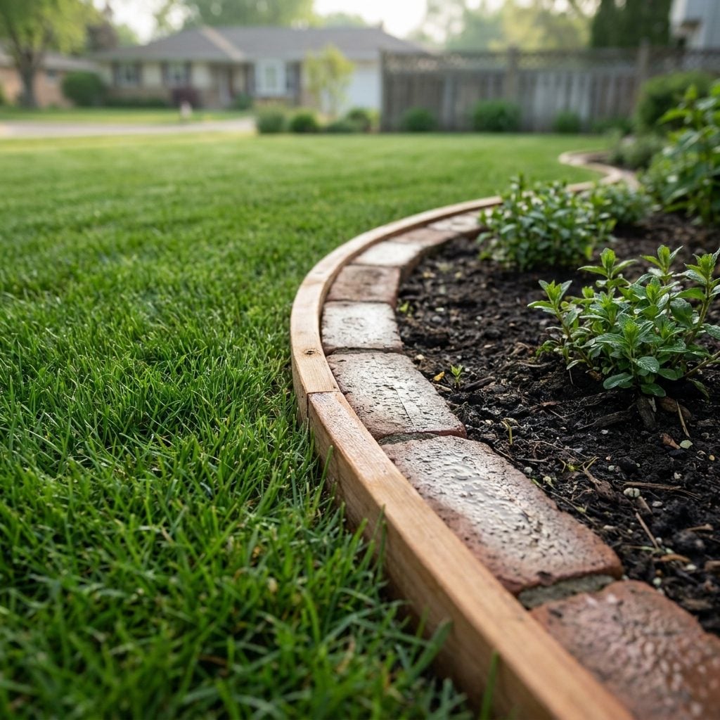 Cedar Wood Lawn Edging and Garden Border Bricks: About $12 for a Full Yard Perimeter in 1974
