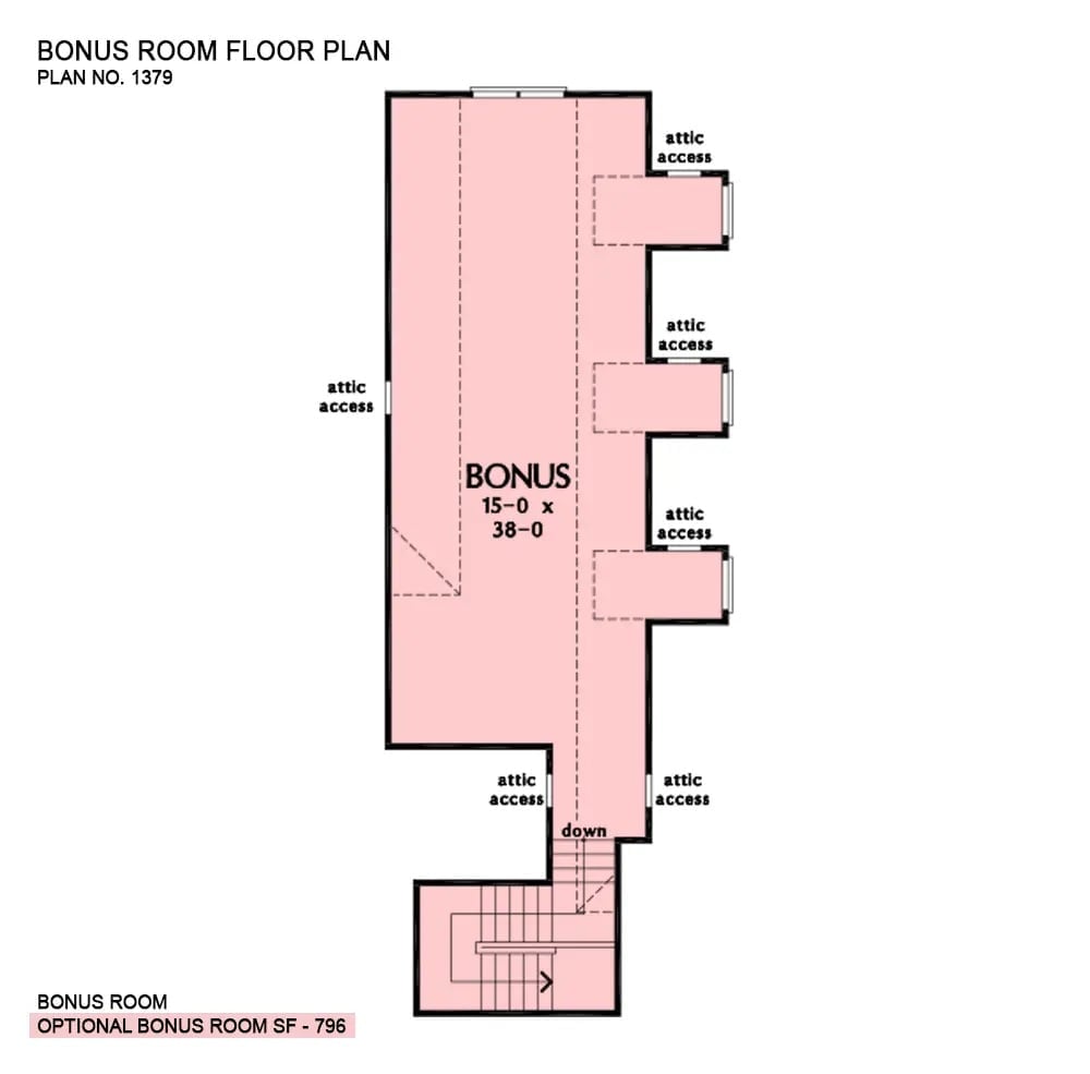 Floor Plan 2 - The Chaucer 4-Bedroom European Ranch with Screened Porch Designed for Families Who Always End Up Hosting Holidays