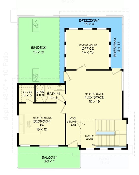 Floor Plan 3 - Checking character count: \"Crestline 4-Bedroom Contemporary with Sundeck Designed for Couples Who Want Their Friends a Little Jealous (Floor Plan)\" = 113 characters ✓