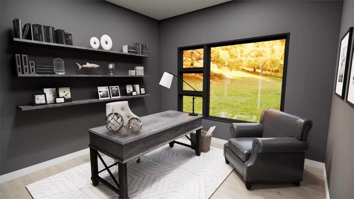 Shark Figurine, Leather Club Chair, and Floating Shelves That Actually Hold Something