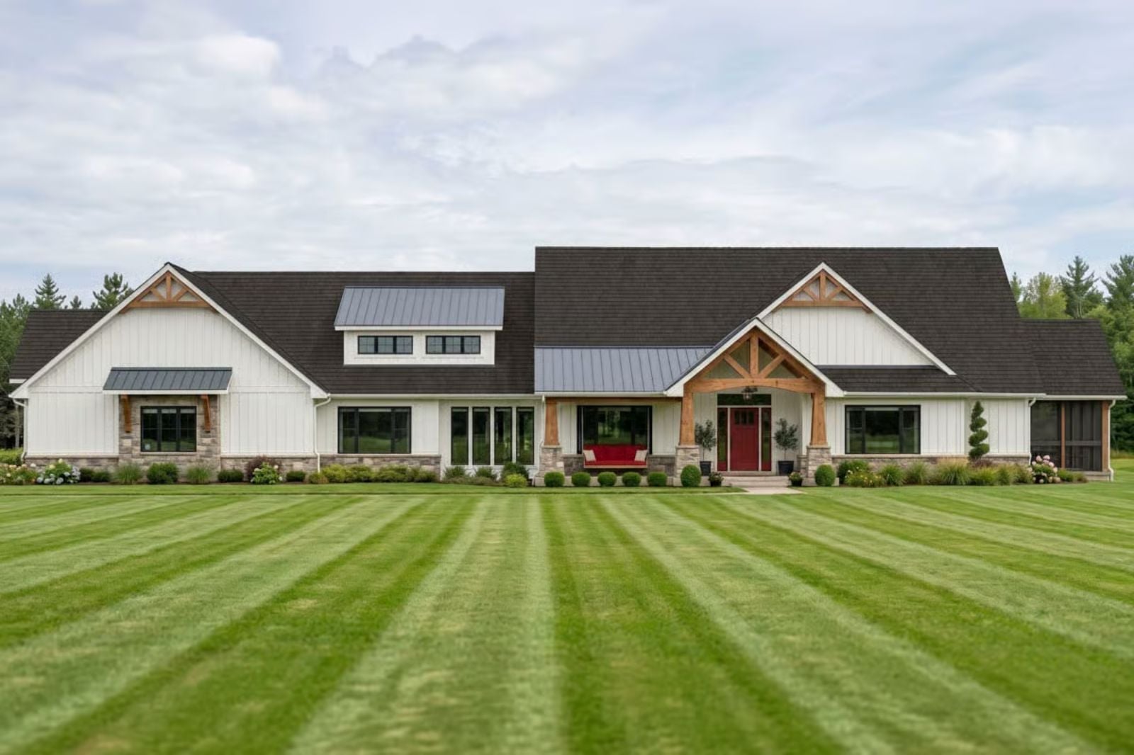 Cloverfield 4-Bedroom New American Farmhouse with Finished Basement Designed for Families with In-Laws Who Might Be Moving In Whether You Like It or Not (Floor Plan)
