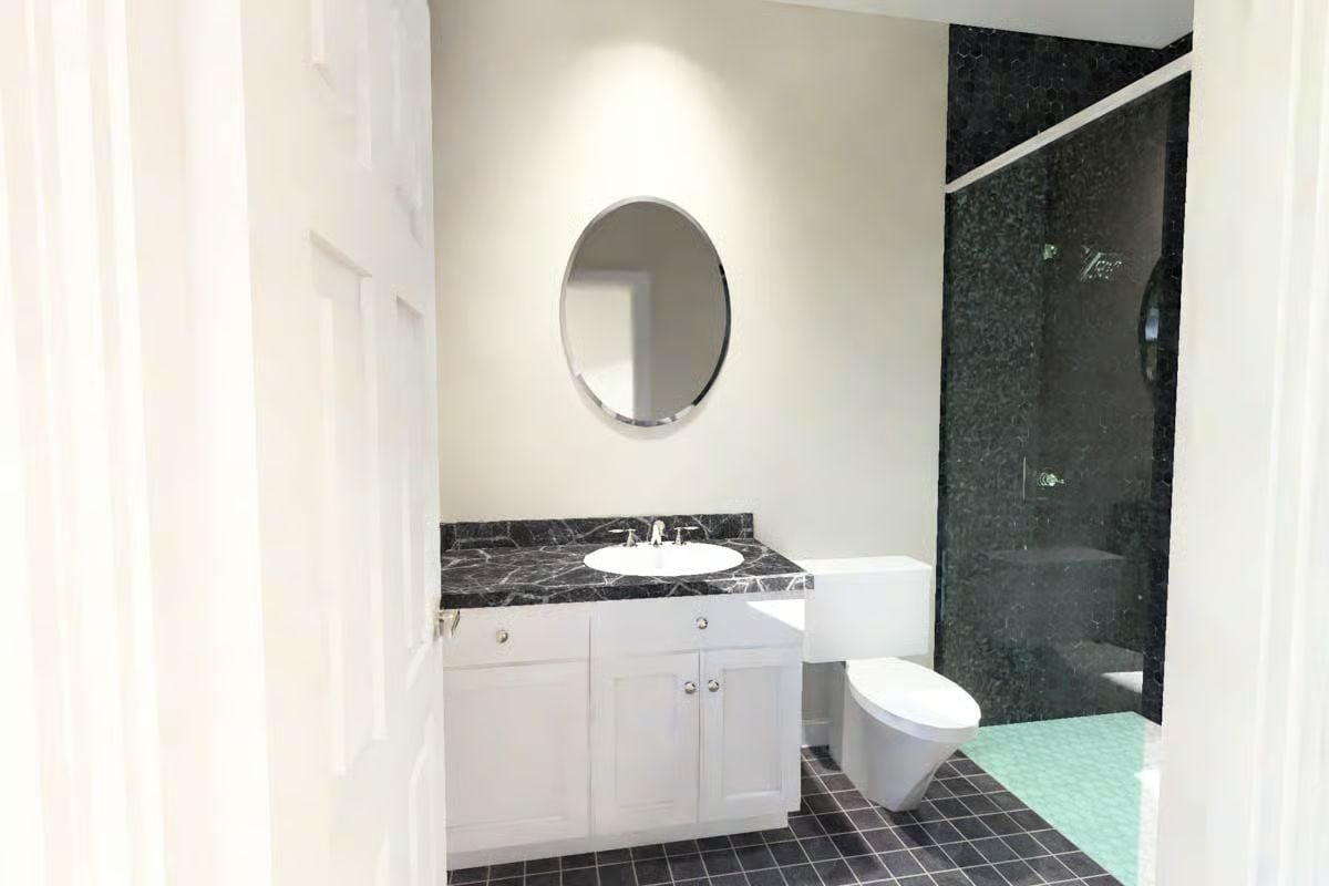 Black Hex Tile Shower That Makes Every Other Bathroom Look Apologetic