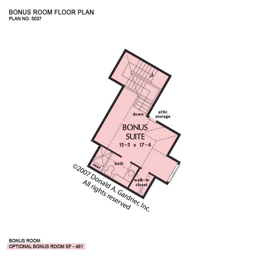 Floor Plan - Bonus Room