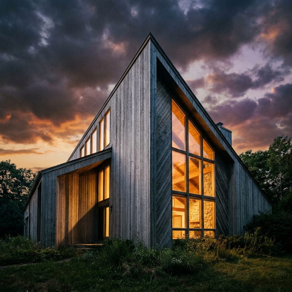 The Contemporary (Angles, Cedar, and Vaulted Ceilings)