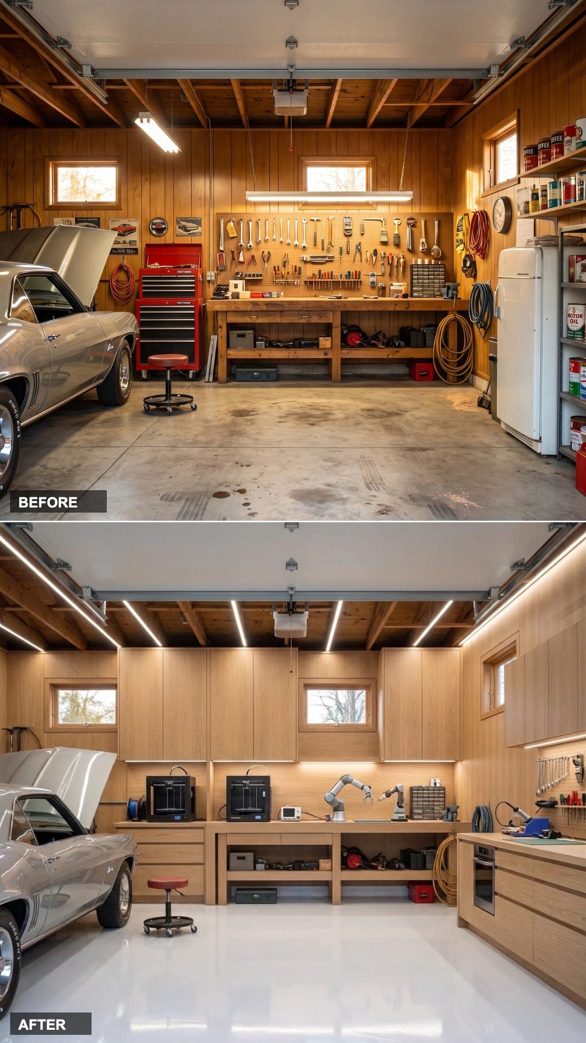 Copper Brewing Equipment and a Walnut Bar Make the Garage the Best Bar in Town