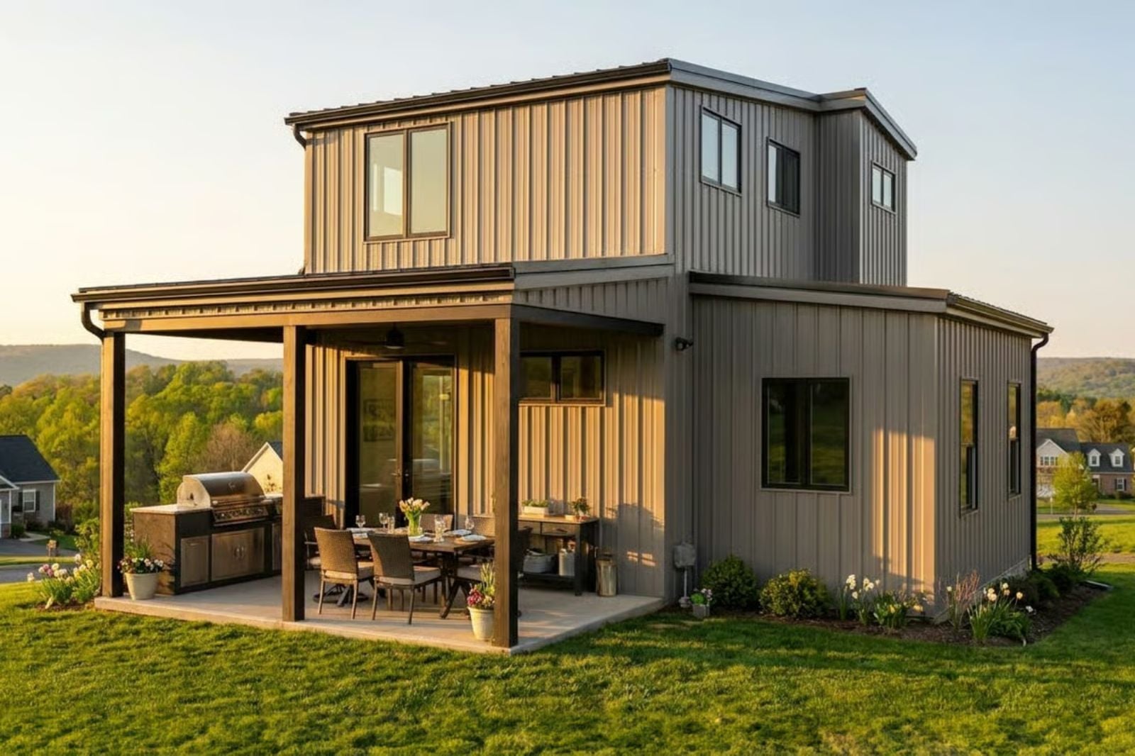 Copperfield Barn 3-Bedroom Modern Tiny with ADA Bedroom Designed for Couples Who Want to Age in Place Without It Looking Like It (Floor Plan)