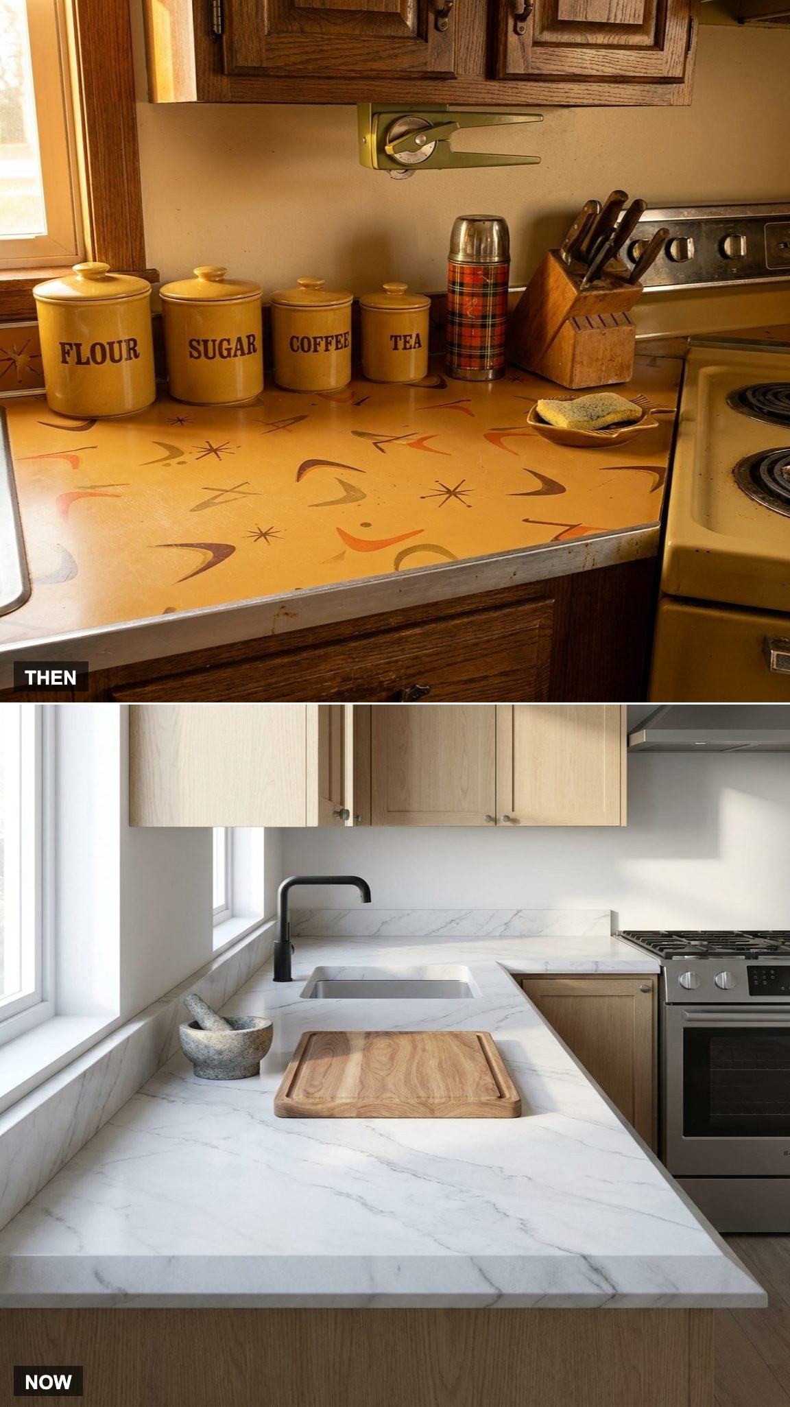 The Counters: Wild Laminate Patterns to Calm Stone Slabs