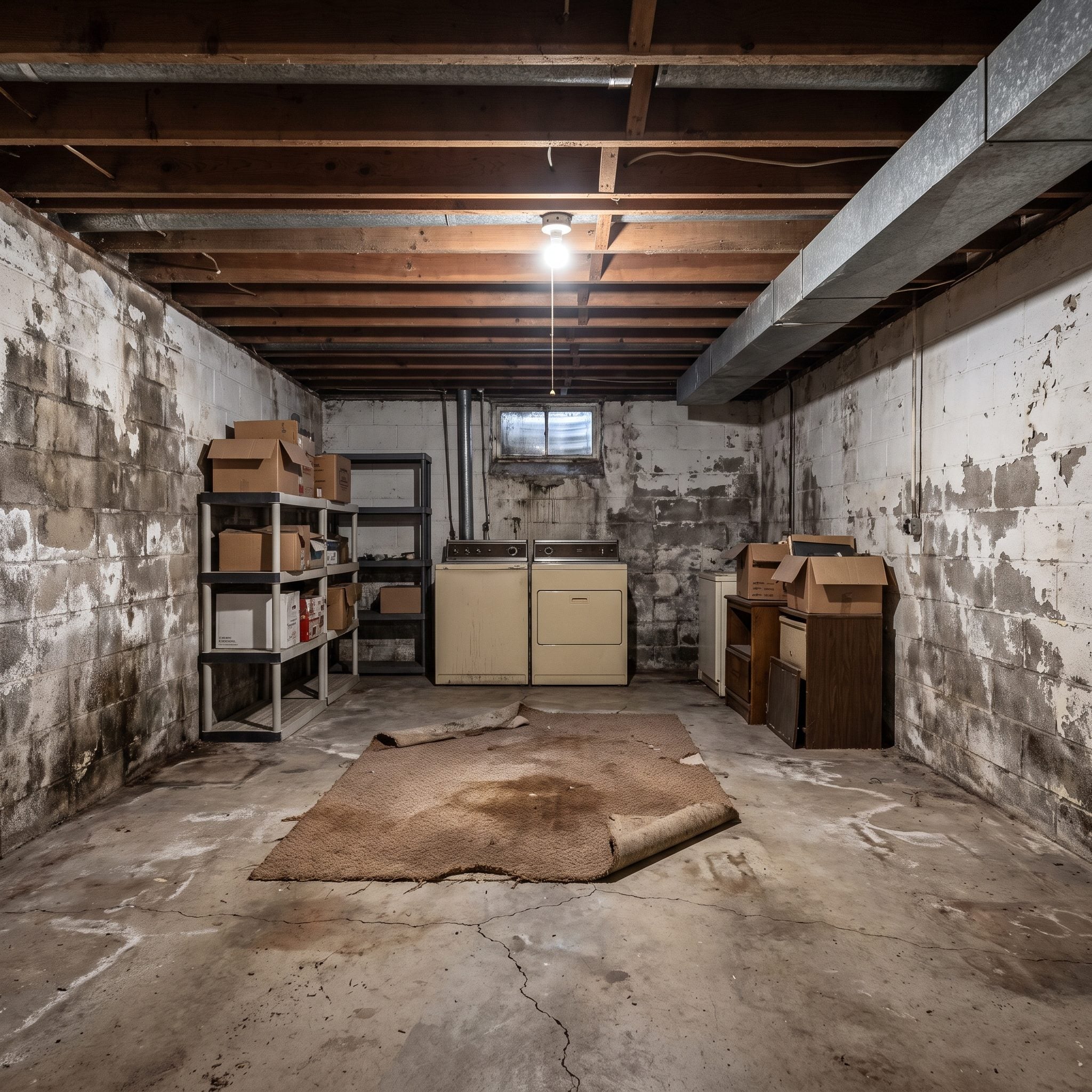 The Couple Inherited a Damp, Dated Basement They Were Too Scared to Touch. They Asked AI for Ideas — Here Are 30 Before &