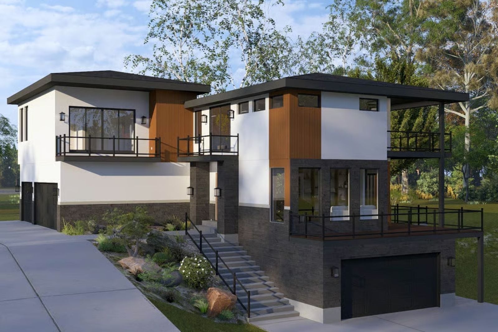 Cascade View 5-Bedroom Contemporary Northwest with Home Theater Designed for Self-Made Homeowners Finally Building What They Always Wanted (Floor Plan)