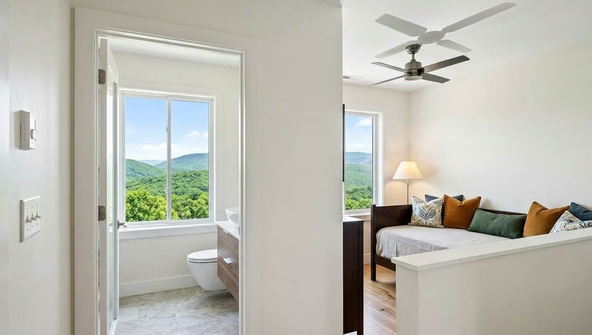 Mountain Views From Both Rooms, and Neither One Wastes Them