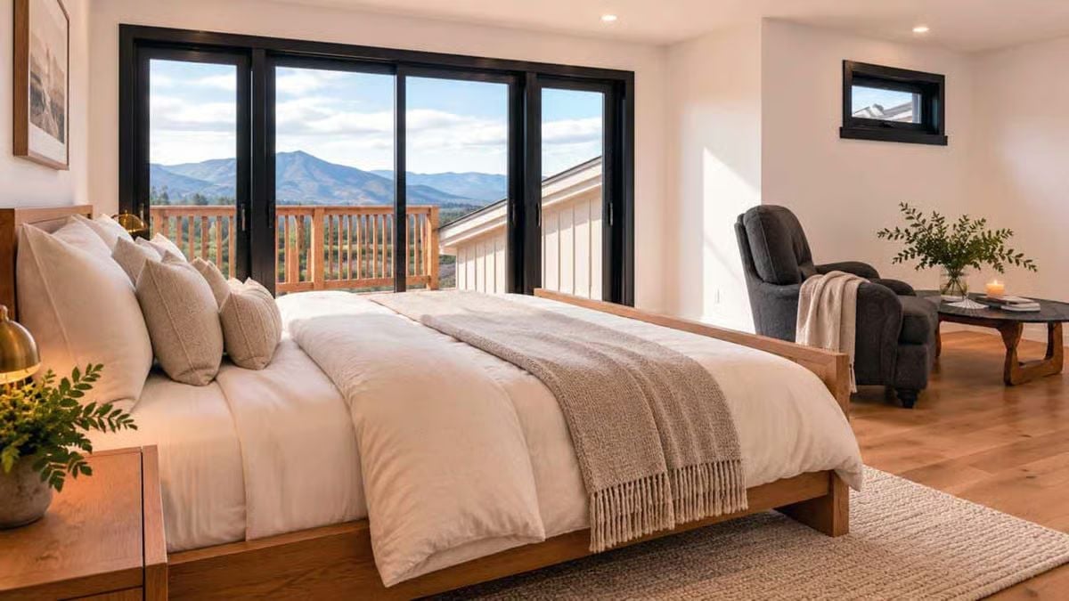 Mountain Views From Bed, No Alarm Clock Required