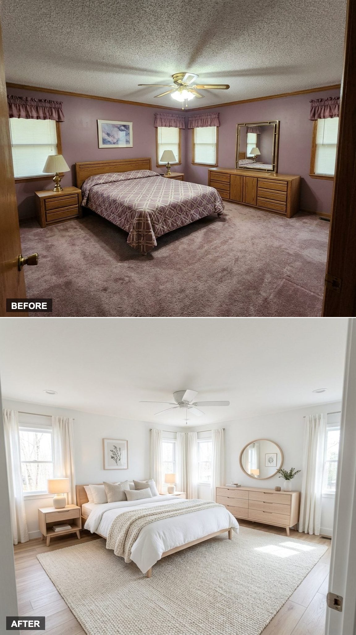 Crisp Whites, Pale Wood, and Nordic Calm Replace Every Last Trace of 1980s Mauve