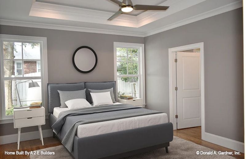 Gray on Gray Done With Restraint, and a Tray Ceiling That Earns Its Keep