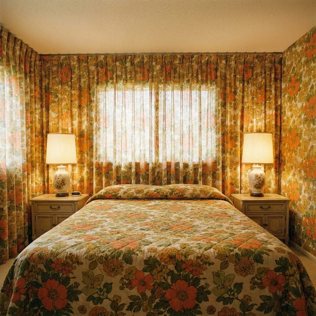 The Curtains Matched the Wallpaper Which Matched the Bedspread