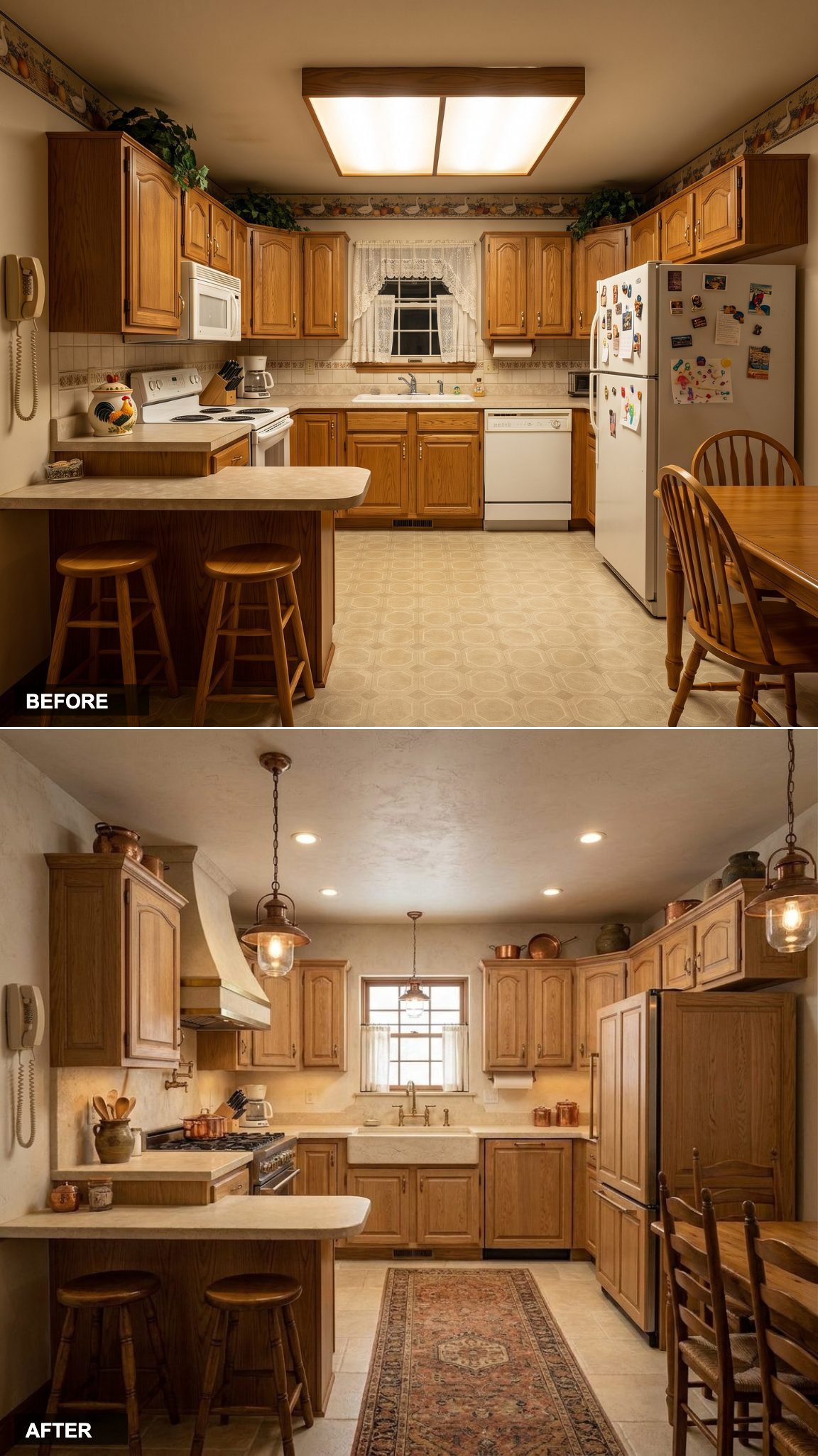 Curved Island Edges and Fluted Oak Cabinetry in an Organic Contemporary Kitchen