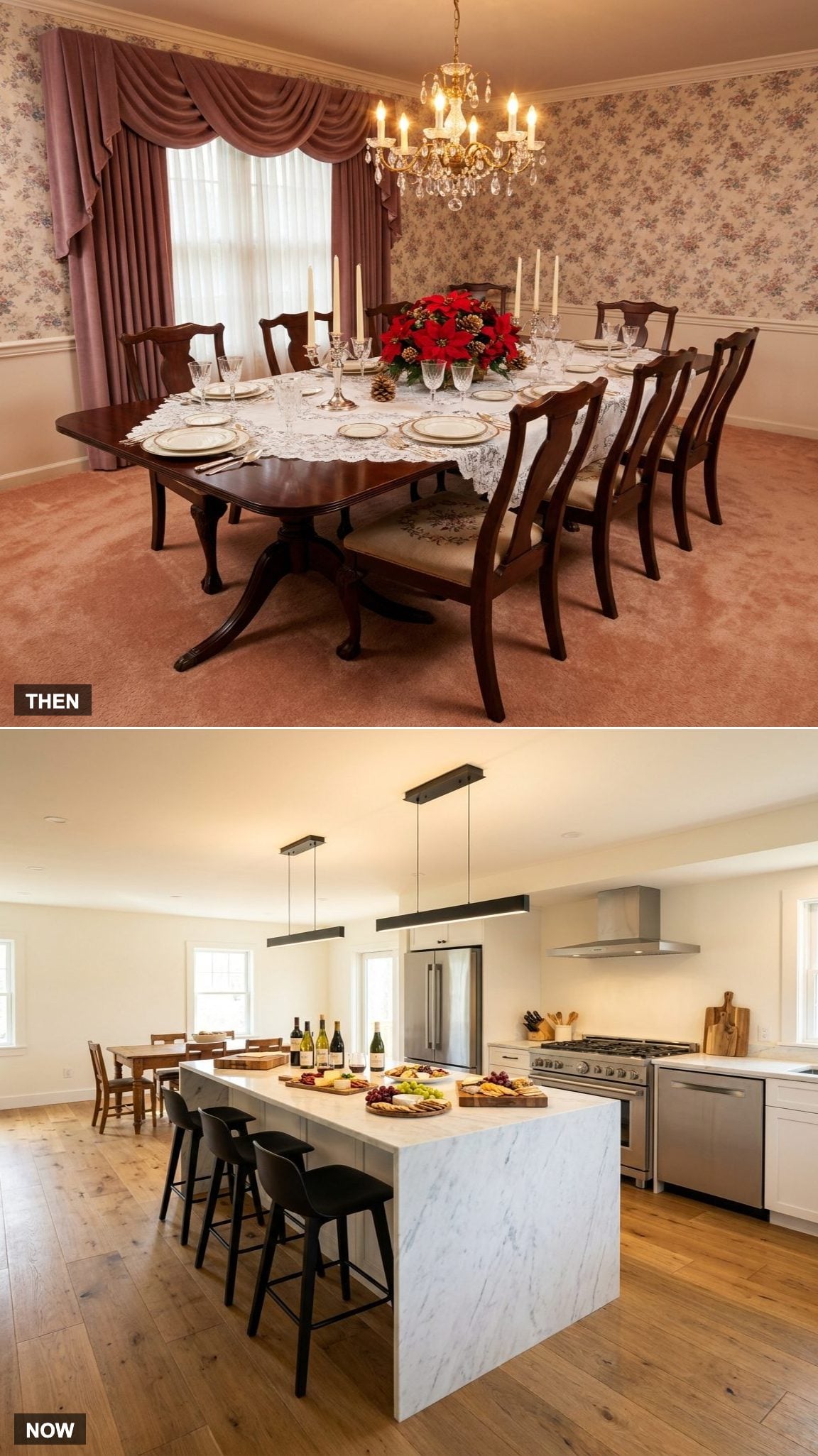 The Dining Room Lost Its Crown to the Kitchen Island