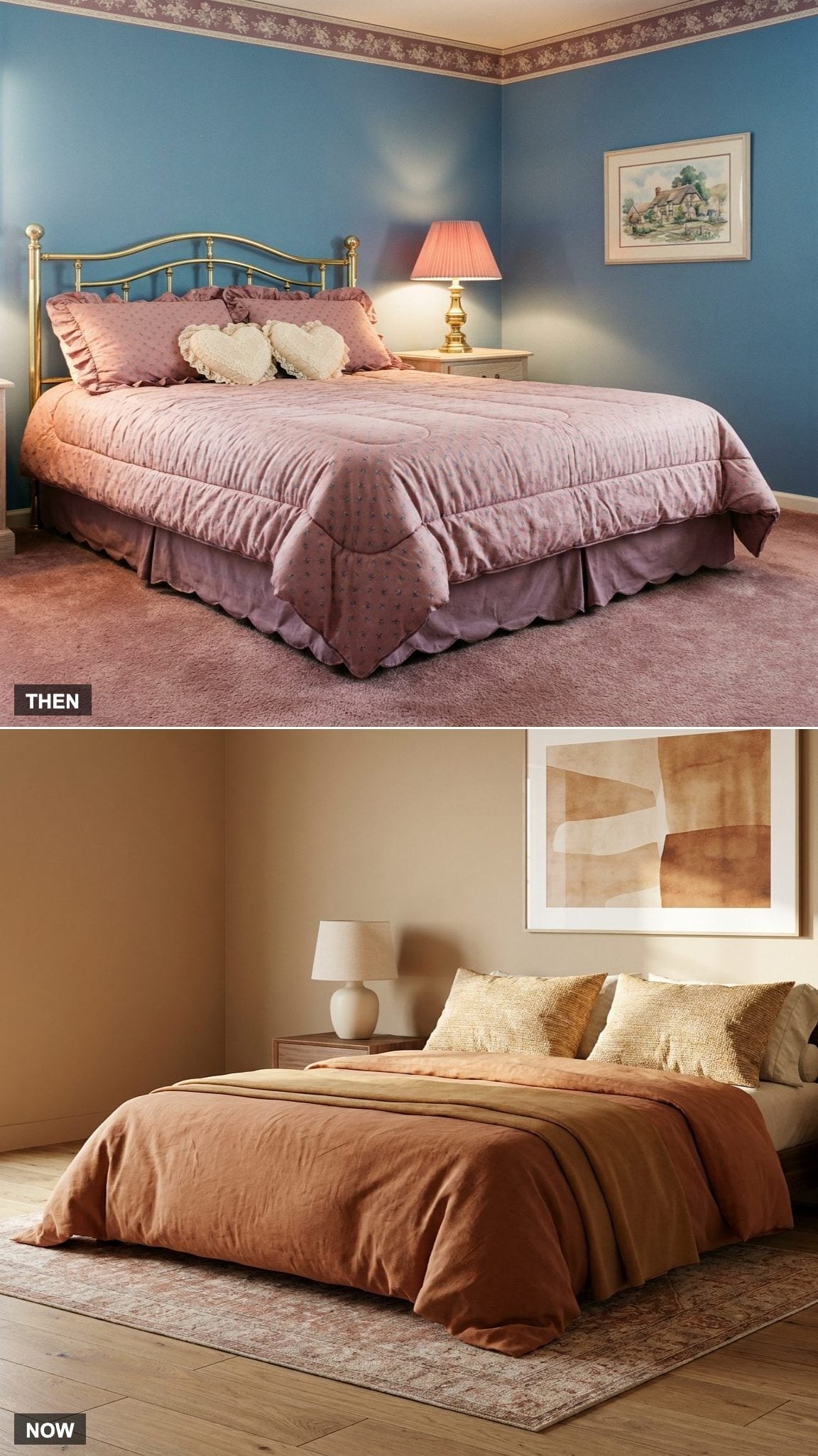 Dusty Rose and Country Blue vs. Warm Earth Tones