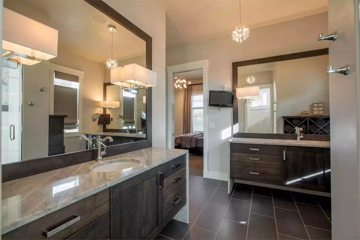 Dual Vanities Facing Each Other Means Nobody's Waiting Their Turn