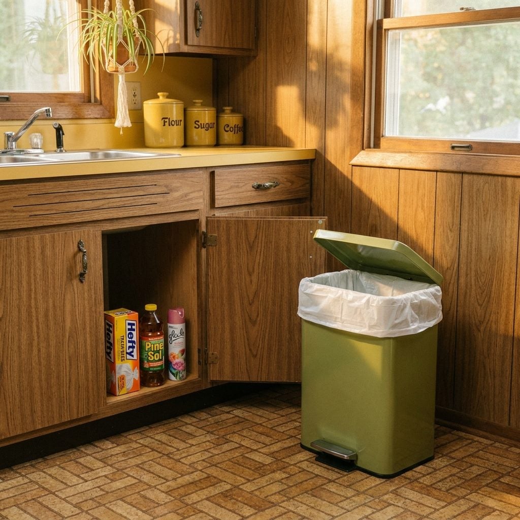 Emptying the Kitchen Trash So It Wouldn't Smell During Dinner