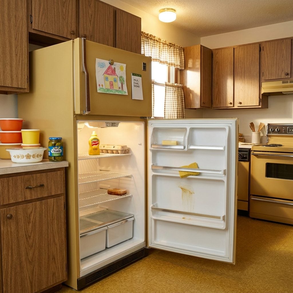 Emptying and Wiping Out the Refrigerator Before the Weekly Grocery Run